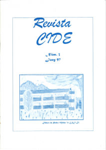 Portada revista CIDE 3